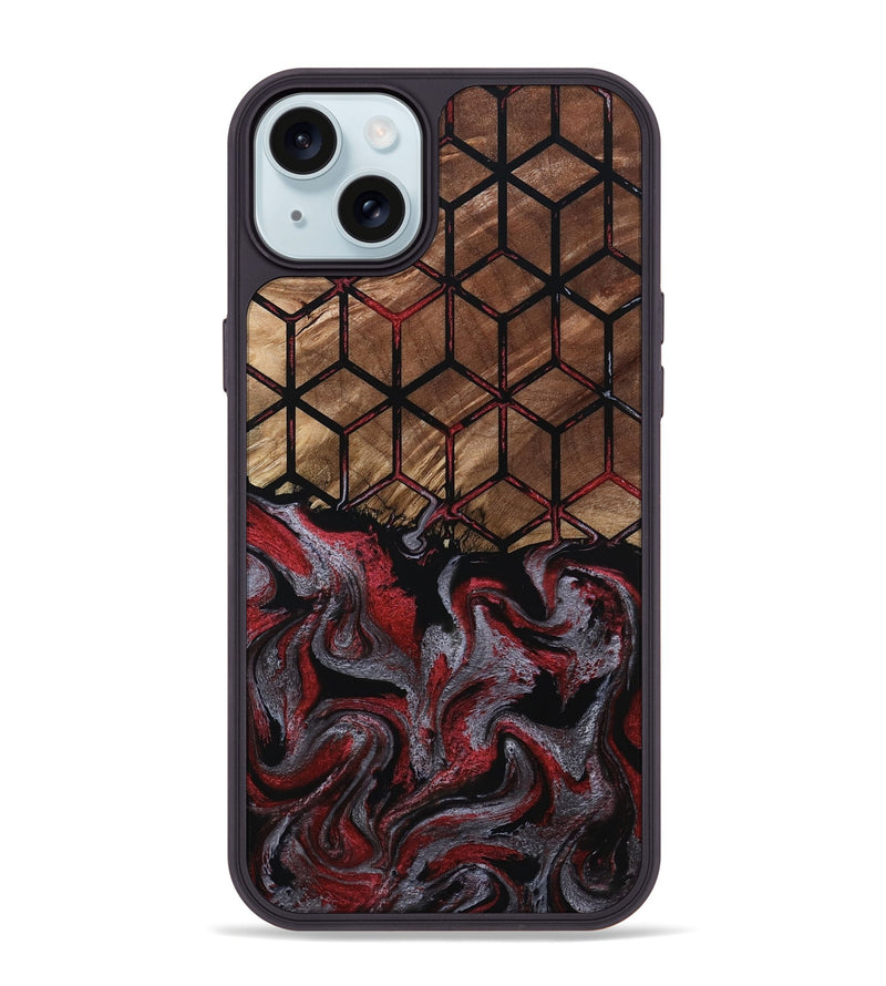 iPhone 15 Plus Wood Phone Case - Emelia (Pattern, 801363)