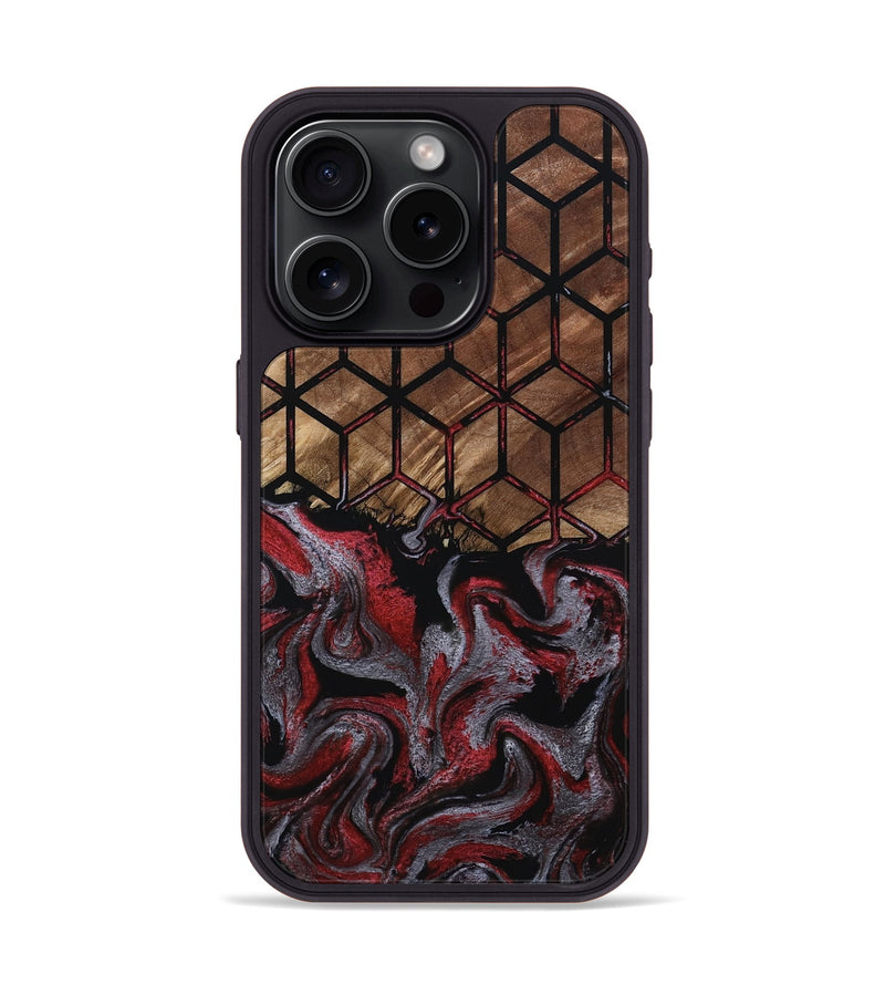 iPhone 15 Pro Wood Phone Case - Emelia (Pattern, 801363)