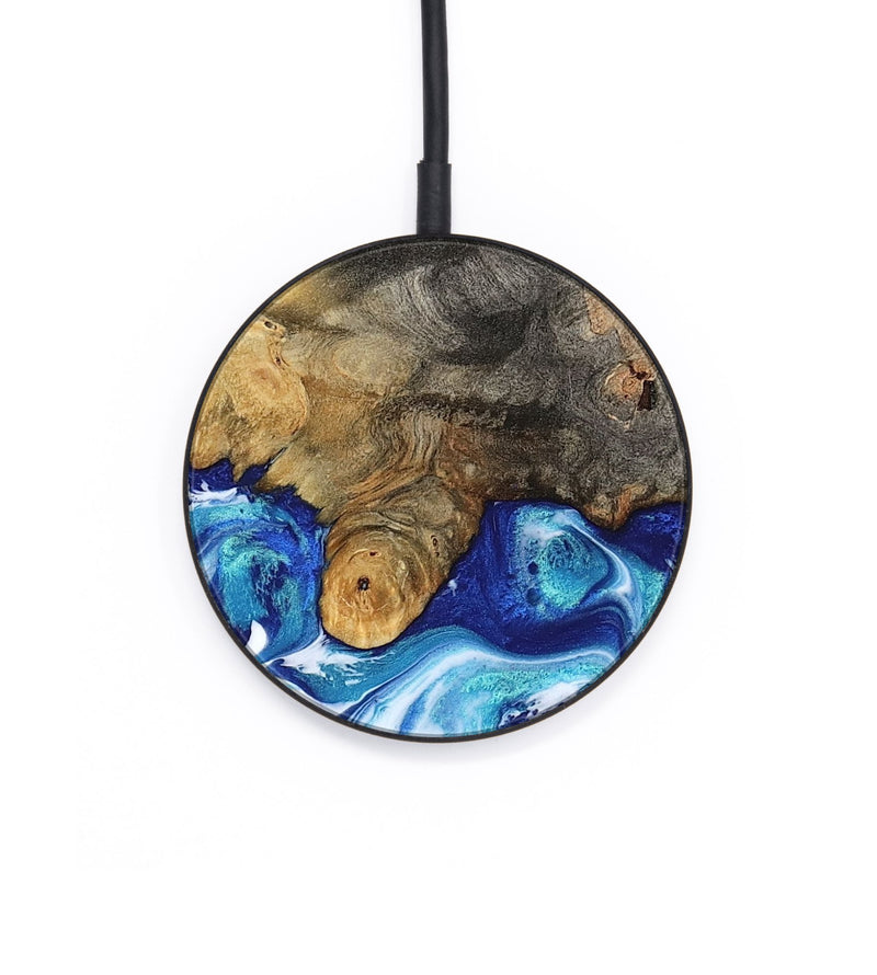 Circle Wood Wireless Charger - Beckham (Blue, 801365)