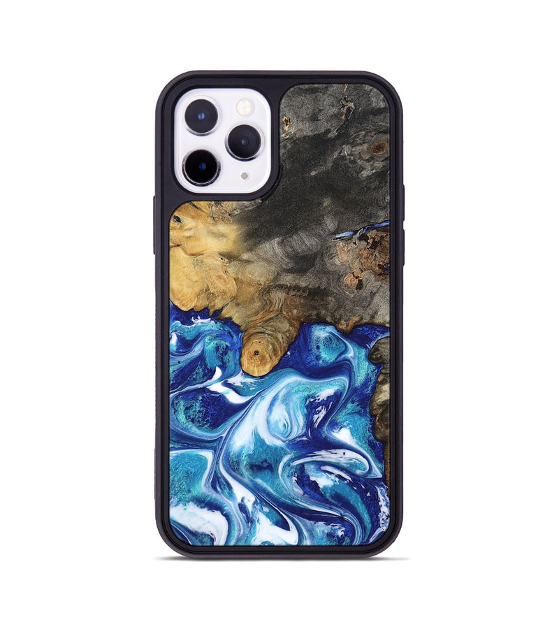iPhone 11 Pro Wood Phone Case - Beckham (Blue, 801365)