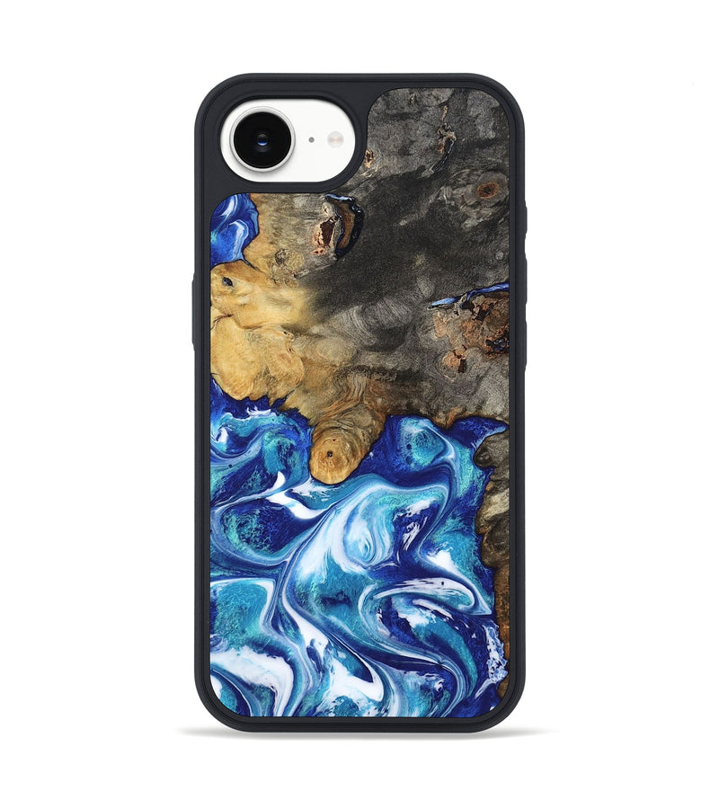 iPhone 16e Wood Phone Case - Beckham (Blue, 801365)