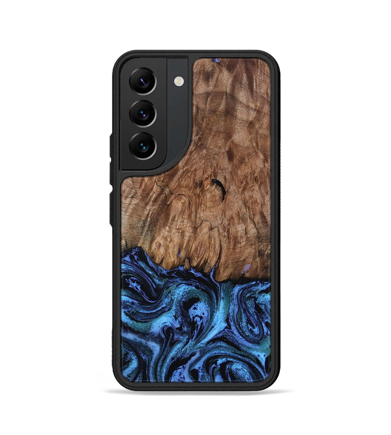 Galaxy S22 Wood Phone Case - Gus (Blue, 801366)