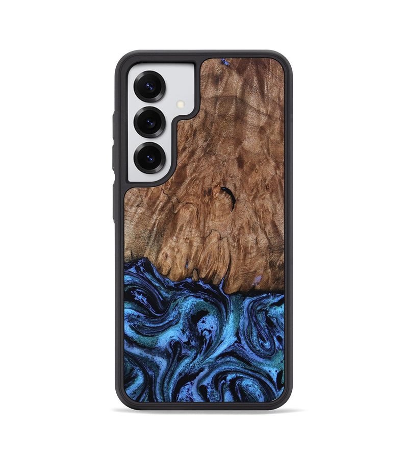 Galaxy S25 Wood Phone Case - Gus (Blue, 801366)