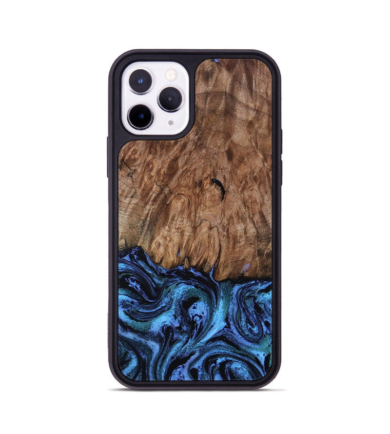 iPhone 11 Pro Wood Phone Case - Gus (Blue, 801366)