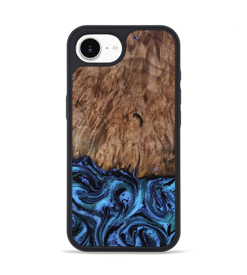 iPhone 16e Wood Phone Case - Gus (Blue, 801366)