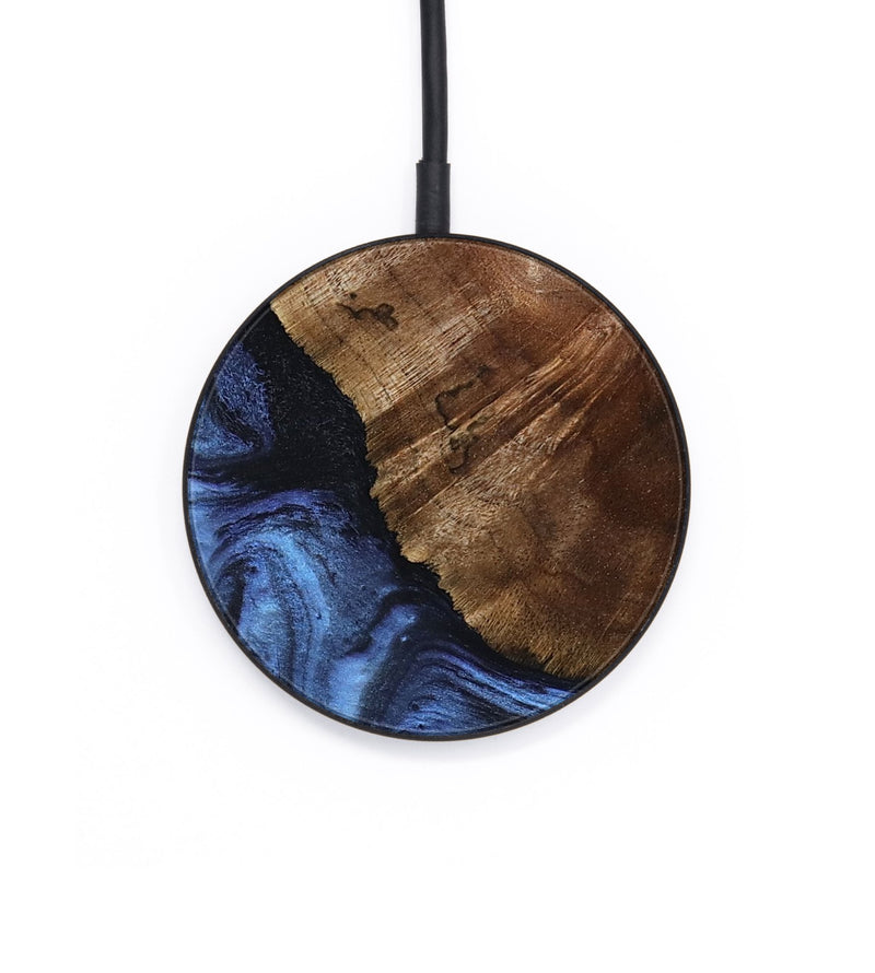 Circle Wood Wireless Charger - Jace (Blue, 801367)