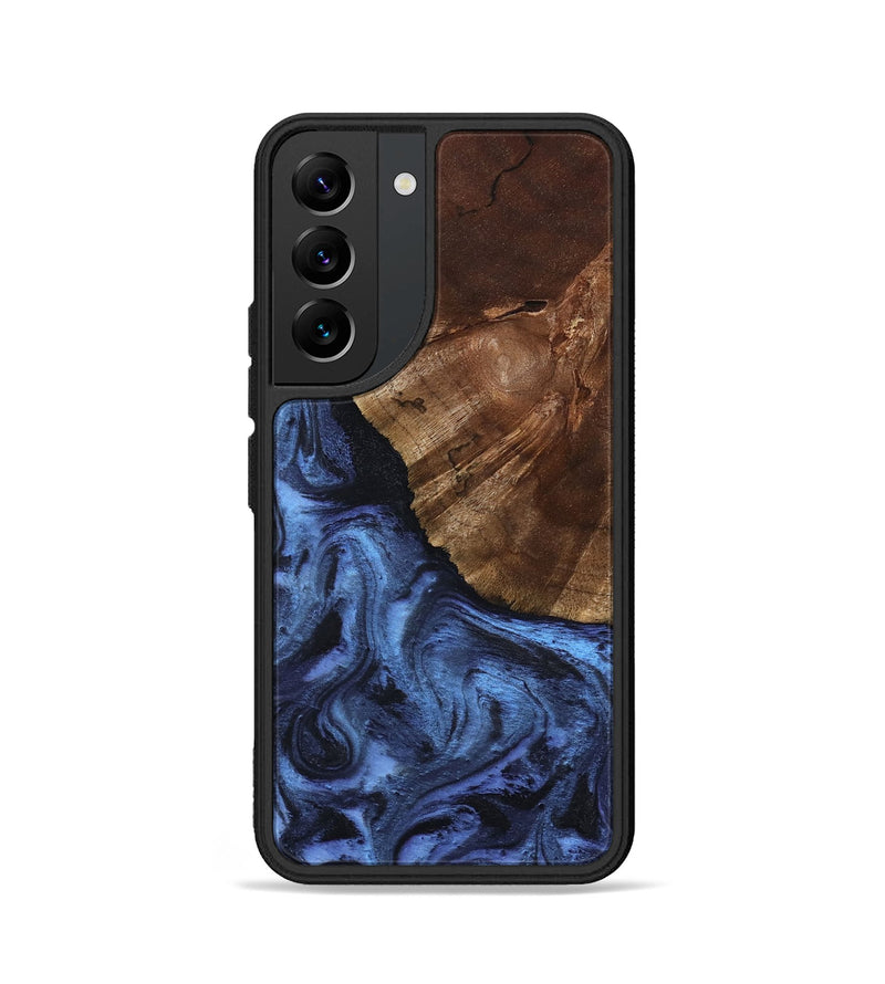 Galaxy S22 Wood Phone Case - Jace (Blue, 801367)