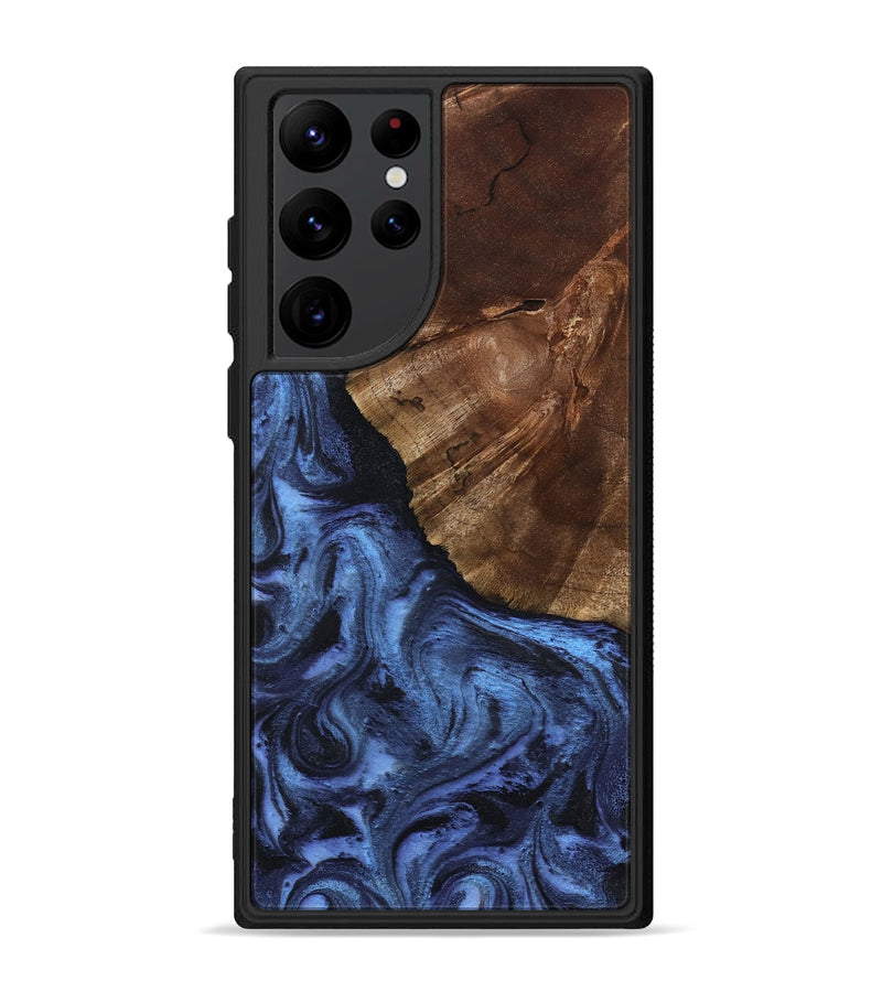Galaxy S22 Ultra Wood Phone Case - Jace (Blue, 801367)