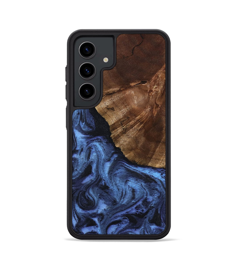 Galaxy S24 Wood Phone Case - Jace (Blue, 801367)