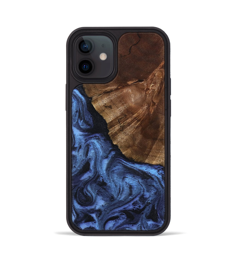 iPhone 12 Wood Phone Case - Jace (Blue, 801367)