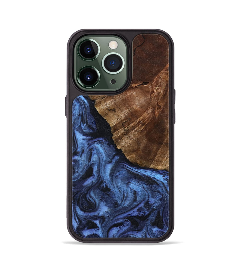 iPhone 13 Pro Wood Phone Case - Jace (Blue, 801367)