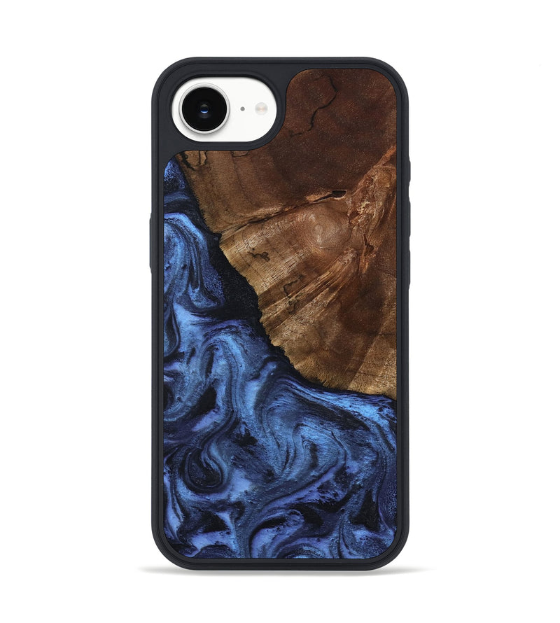 iPhone 16e Wood Phone Case - Jace (Blue, 801367)