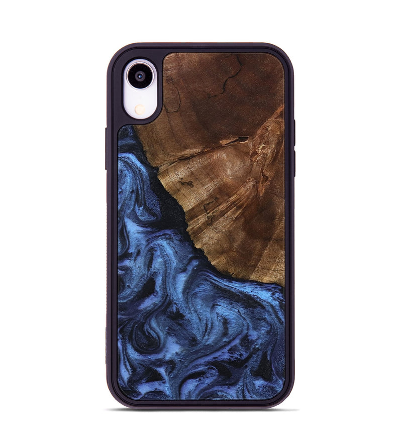 iPhone Xr Wood Phone Case - Jace (Blue, 801367)