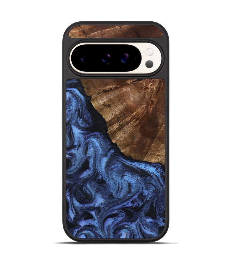 Pixel 9 Wood Phone Case - Jace (Blue, 801367)