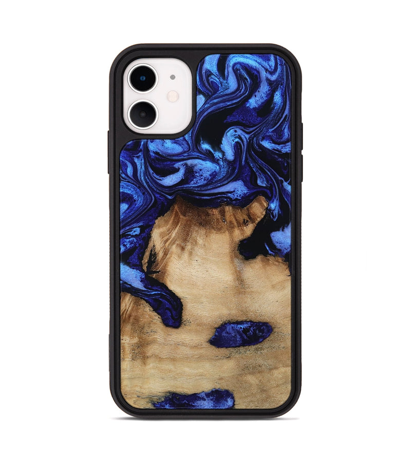 iPhone 11 Wood Phone Case - Ari (Blue, 801369)
