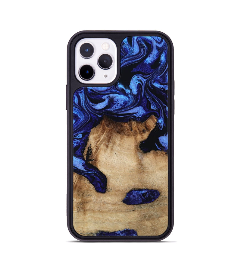 iPhone 11 Pro Wood Phone Case - Ari (Blue, 801369)