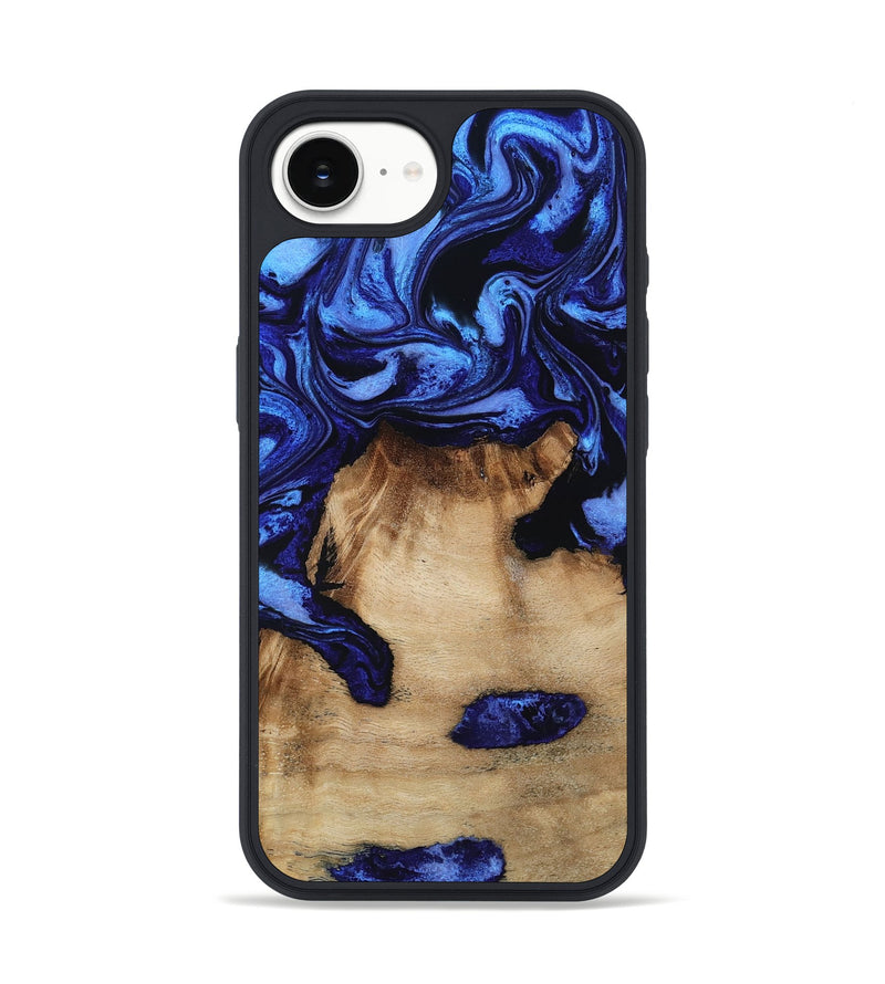 iPhone 16e Wood Phone Case - Ari (Blue, 801369)