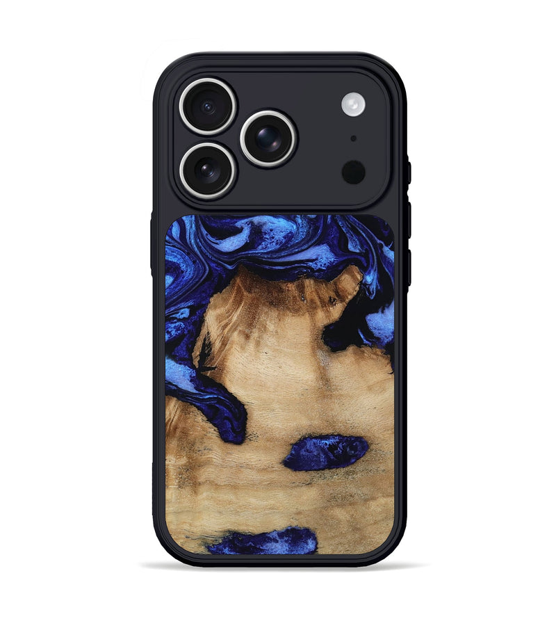 iPhone 17 Pro Wood Phone Case - Ari (Blue, 801369)