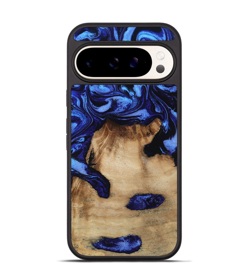 Pixel 9 Wood Phone Case - Ari (Blue, 801369)
