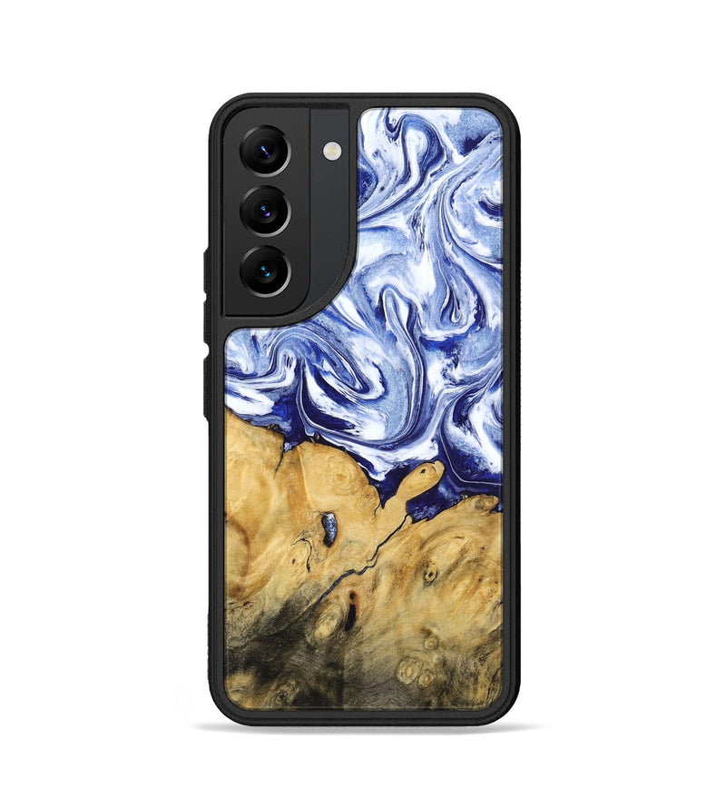 Galaxy S22 Wood Phone Case - Berta (Blue, 801370)