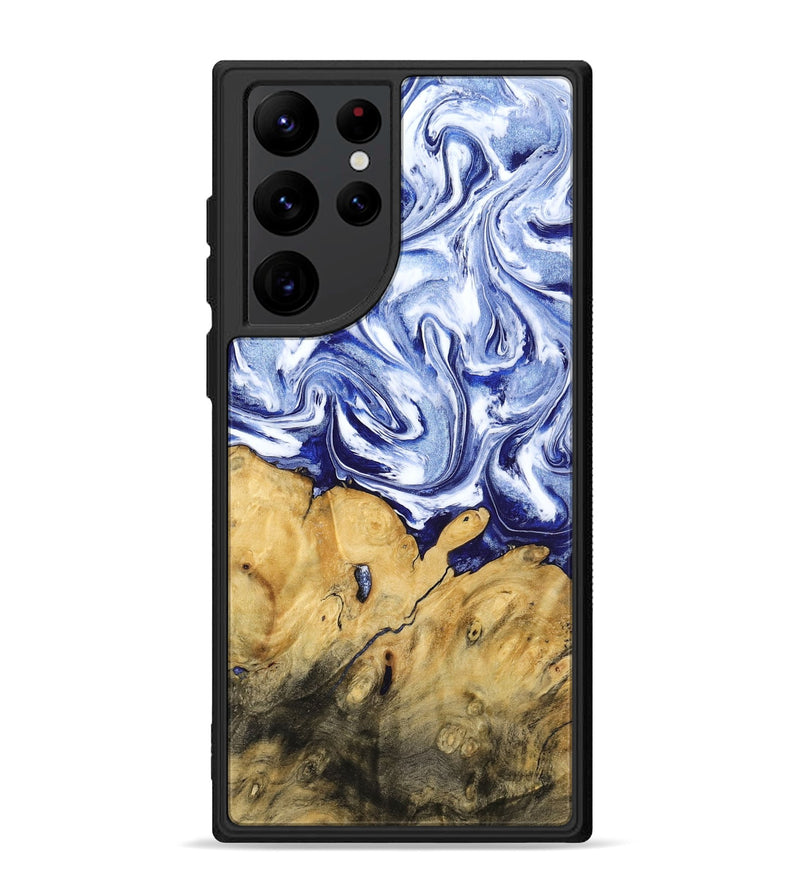 Galaxy S22 Ultra Wood Phone Case - Berta (Blue, 801370)