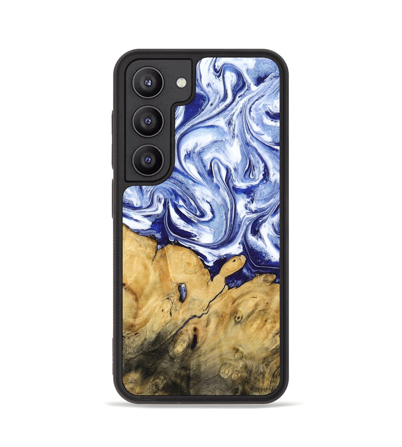 Galaxy S23 Wood Phone Case - Berta (Blue, 801370)