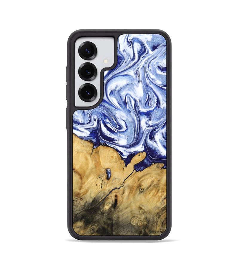 Galaxy S25 Wood Phone Case - Berta (Blue, 801370)