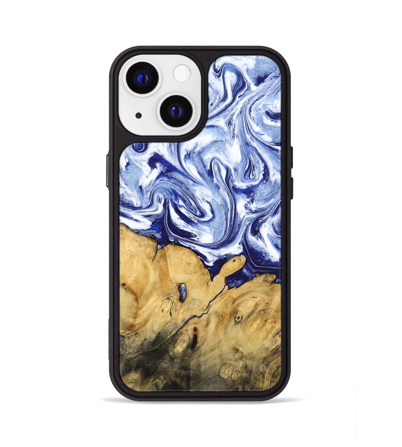 iPhone 13 Wood Phone Case - Berta (Blue, 801370)