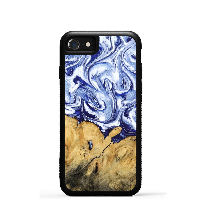 iPhone SE Wood Phone Case - Berta (Blue, 801370)