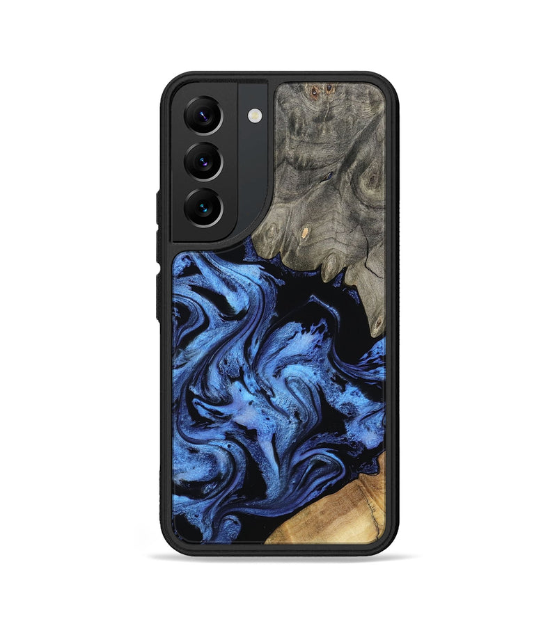 Galaxy S22 Wood Phone Case - Krish (Blue, 801372)