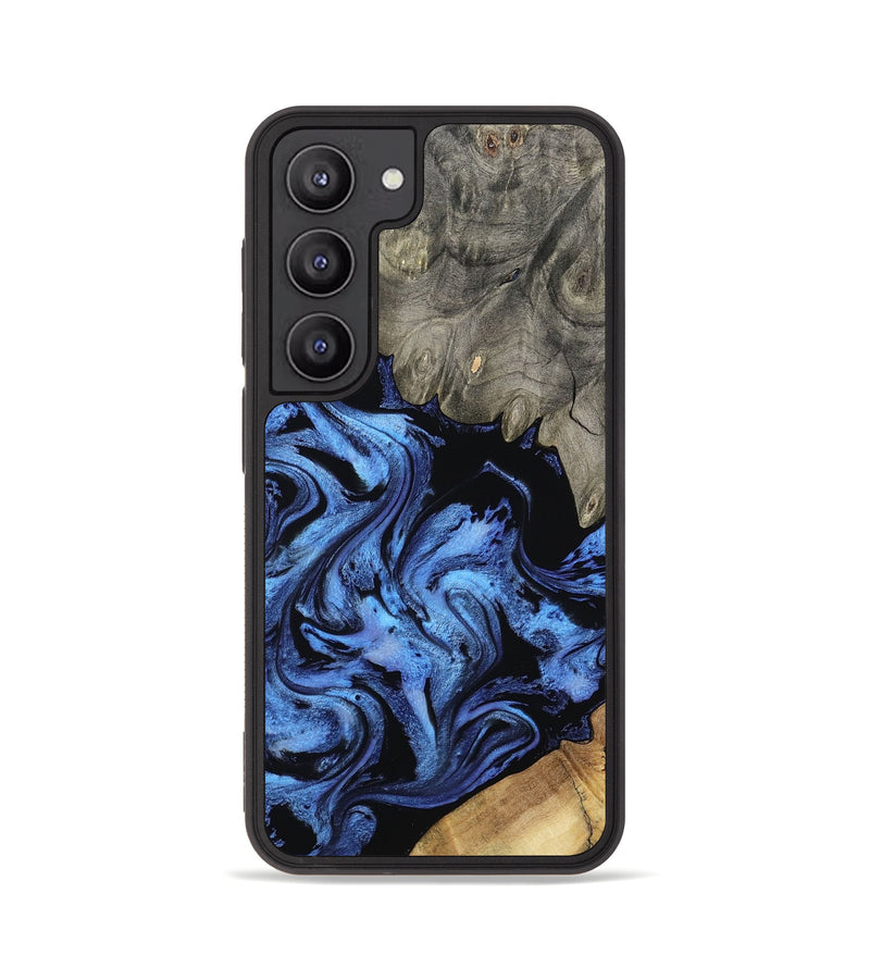 Galaxy S23 Wood Phone Case - Krish (Blue, 801372)