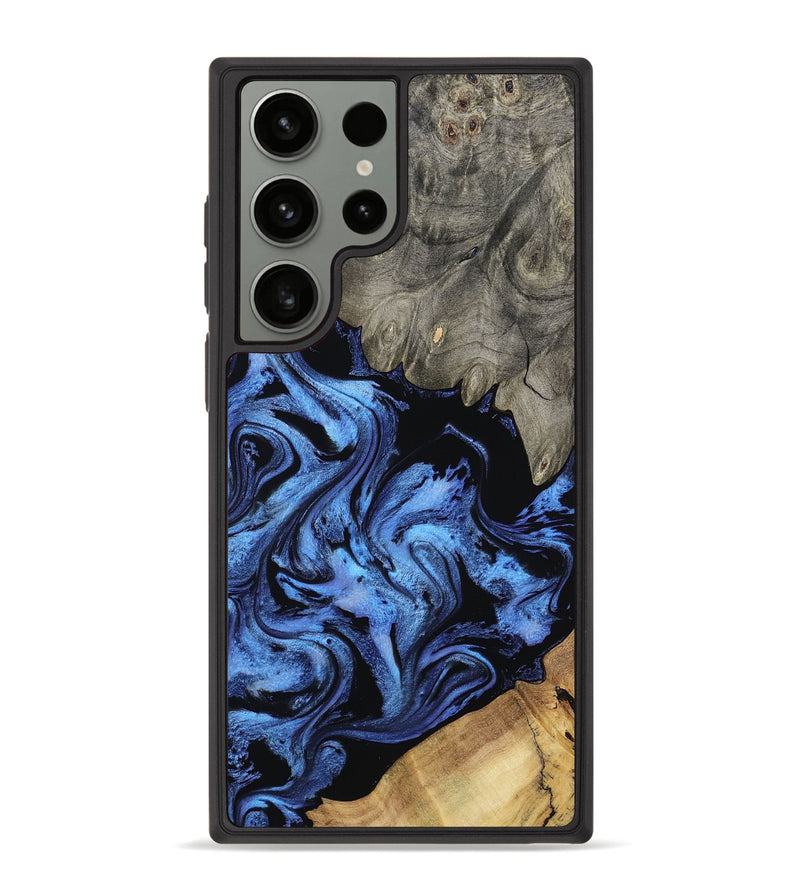 Galaxy S23 Ultra Wood Phone Case - Krish (Blue, 801372)
