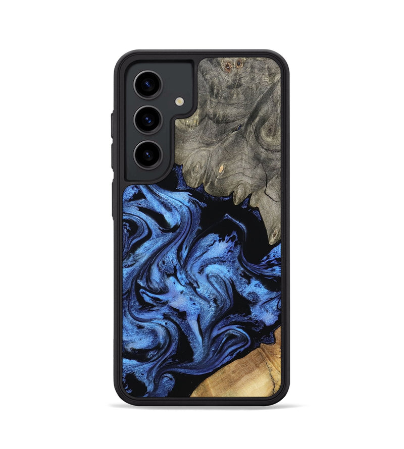Galaxy S24 Wood Phone Case - Krish (Blue, 801372)