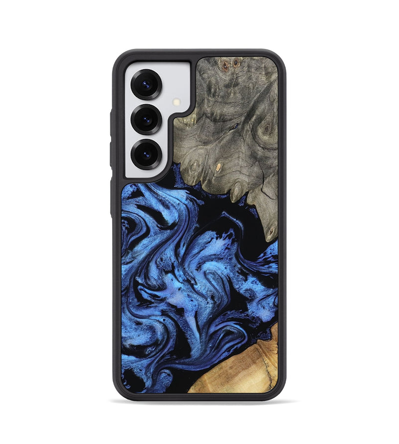 Galaxy S25 Wood Phone Case - Krish (Blue, 801372)