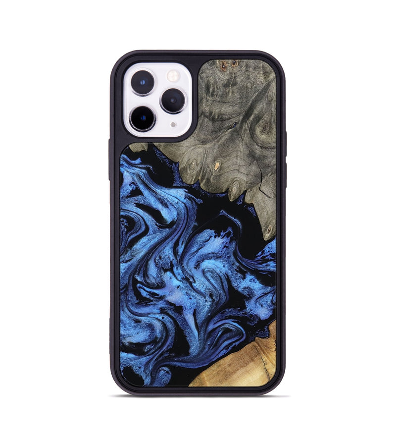 iPhone 11 Pro Wood Phone Case - Krish (Blue, 801372)
