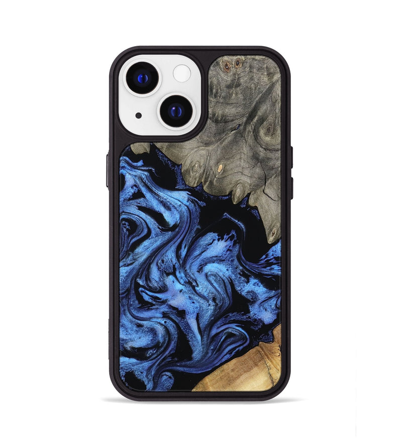 iPhone 13 Wood Phone Case - Krish (Blue, 801372)