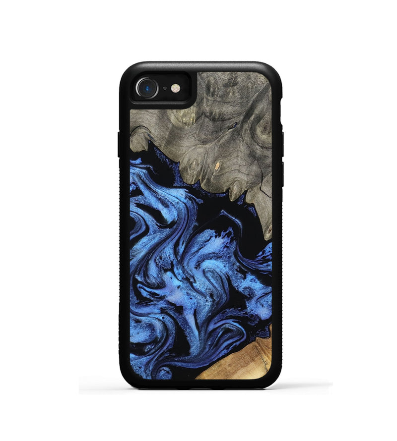 iPhone SE Wood Phone Case - Krish (Blue, 801372)