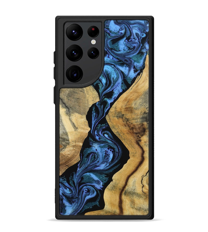 Galaxy S22 Ultra Wood Phone Case - Arturo (Blue, 801373)