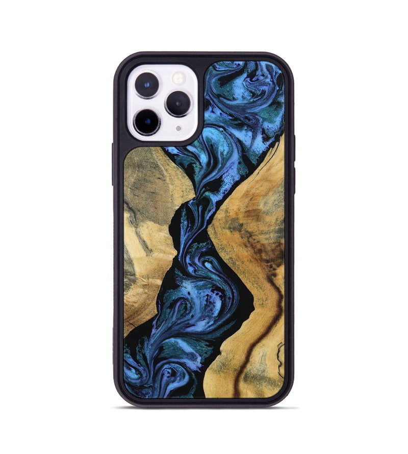 iPhone 11 Pro Wood Phone Case - Arturo (Blue, 801373)
