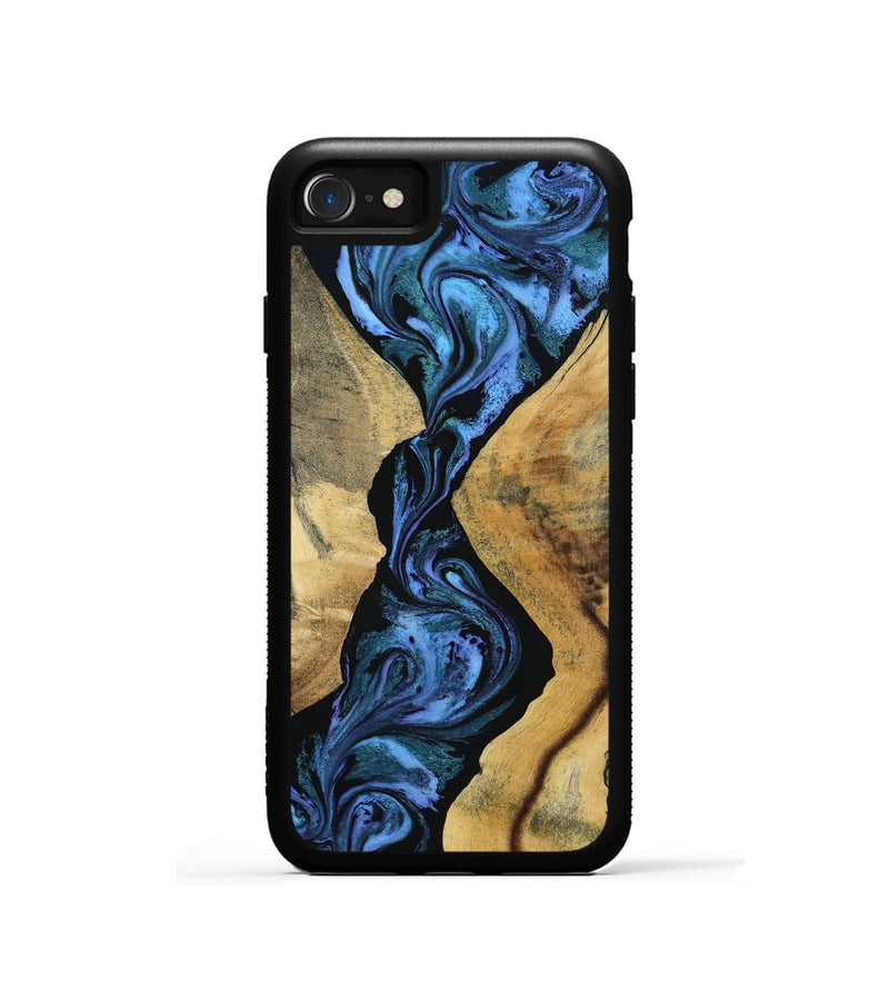 iPhone SE Wood Phone Case - Arturo (Blue, 801373)