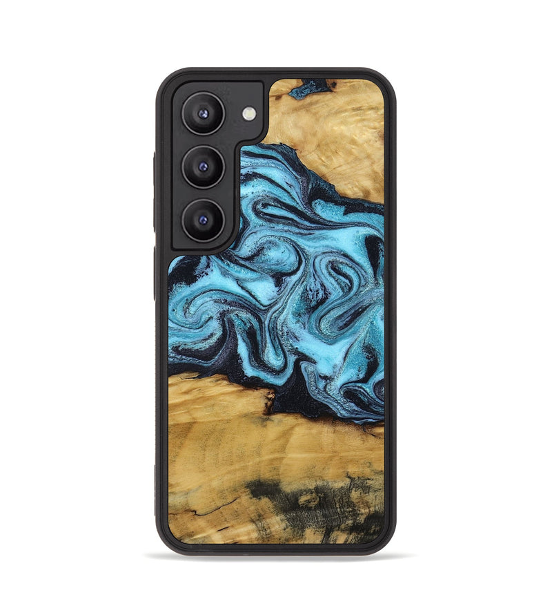 Galaxy S23 Wood Phone Case - Deonte (Blue, 801375)