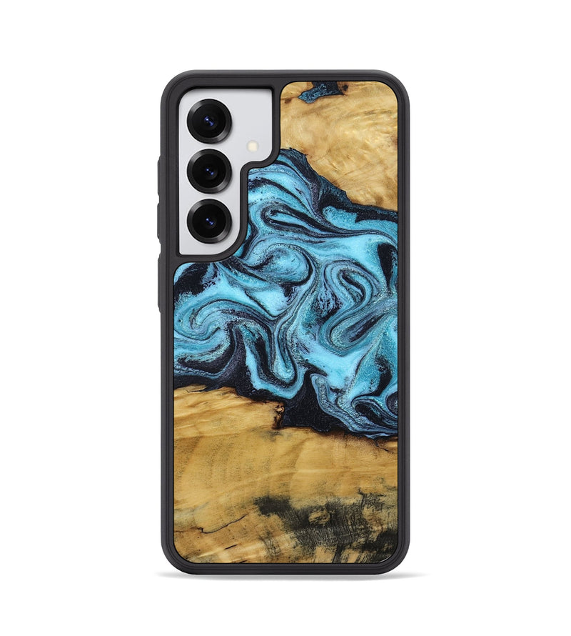 Galaxy S25 Wood Phone Case - Deonte (Blue, 801375)