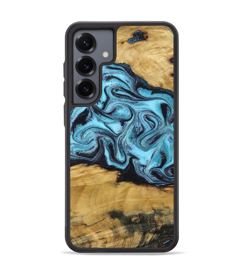 Galaxy S25 Plus Wood Phone Case - Deonte (Blue, 801375)