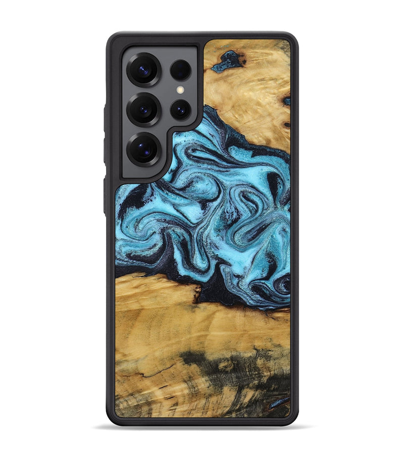 Galaxy S25 Ultra Wood Phone Case - Deonte (Blue, 801375)