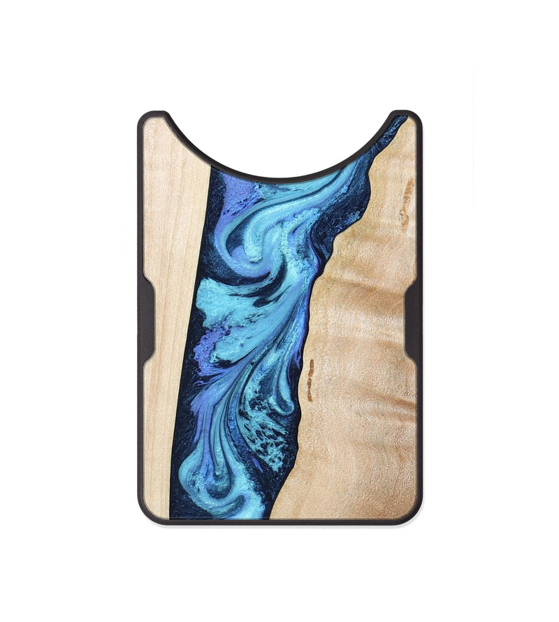 Alloy Wood Wallet - Kristie (Blue, 801376)