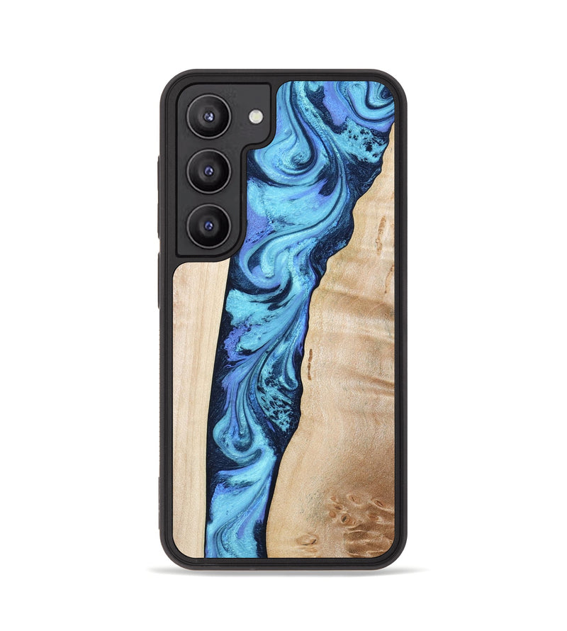 Galaxy S23 Wood Phone Case - Kristie (Blue, 801376)