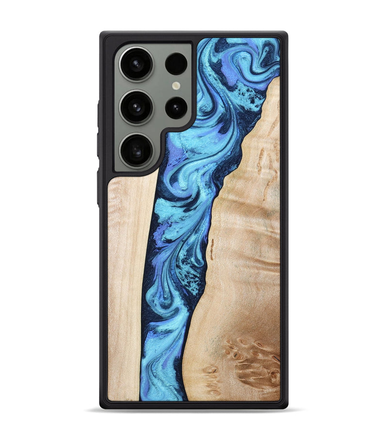 Galaxy S24 Ultra Wood Phone Case - Kristie (Blue, 801376)
