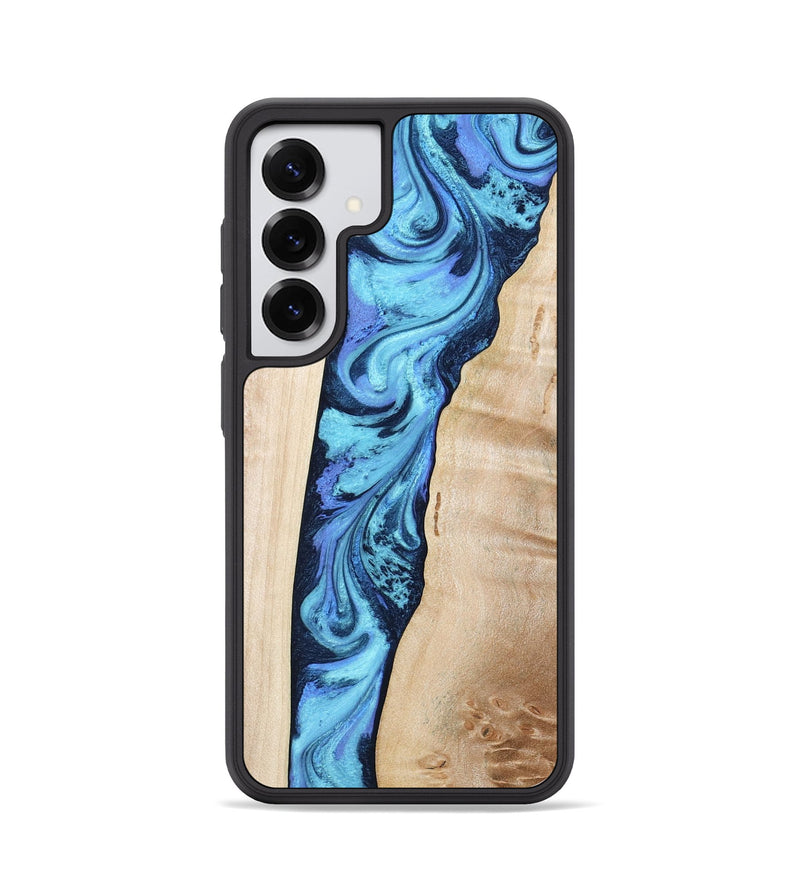 Galaxy S25 Wood Phone Case - Kristie (Blue, 801376)