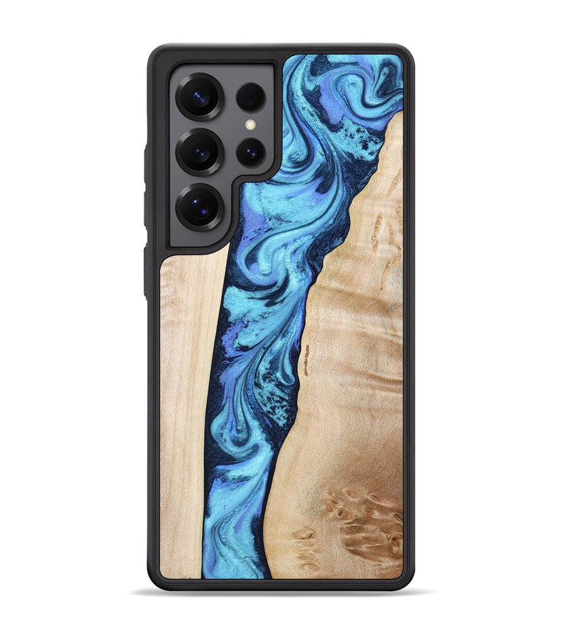 Galaxy S25 Ultra Wood Phone Case - Kristie (Blue, 801376)