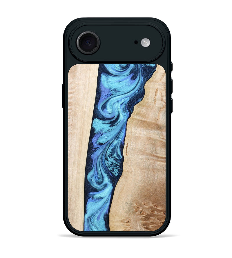 iPhone 17 Air Wood Phone Case - Kristie (Blue, 801376)
